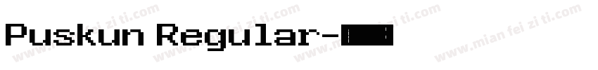 Puskun Regular字体转换